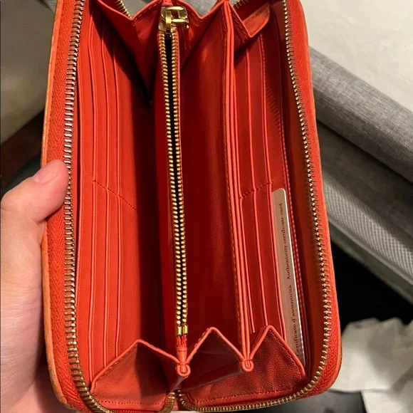 Authentic Miu Miu Coral Quilted Leather Long Wallet - Picture 3 of 11